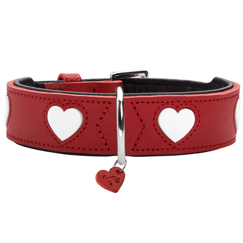 Halsband Love - Farbe:rot/schwarz - Größe:70